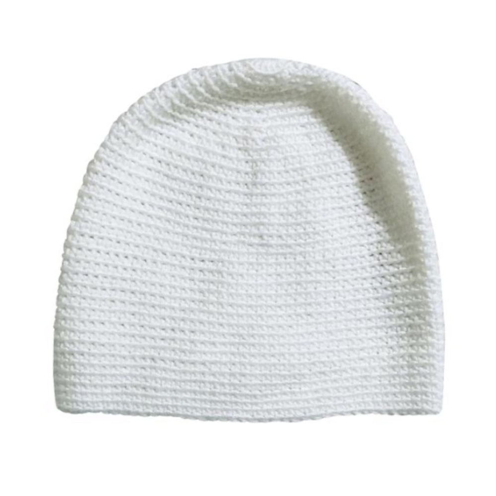 Handmade Cream Knit Beanie